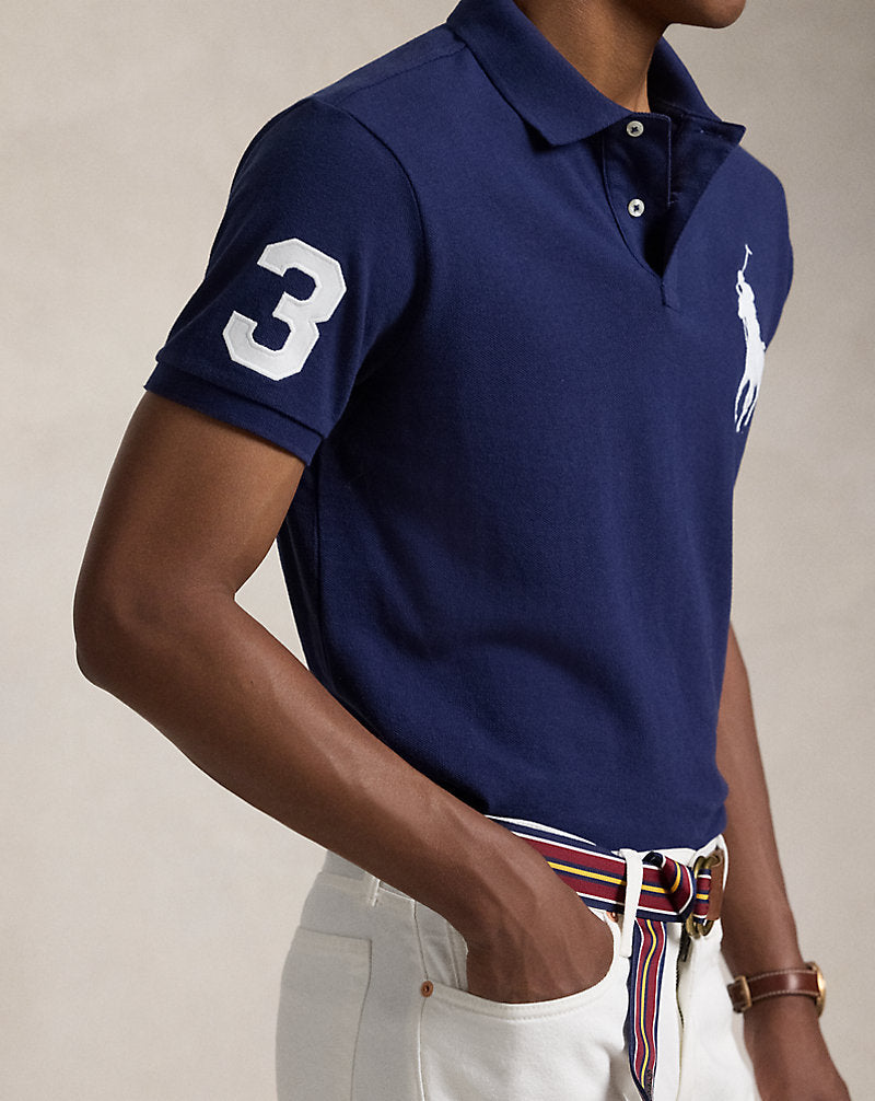 Custom Slim Fit Mesh Polo