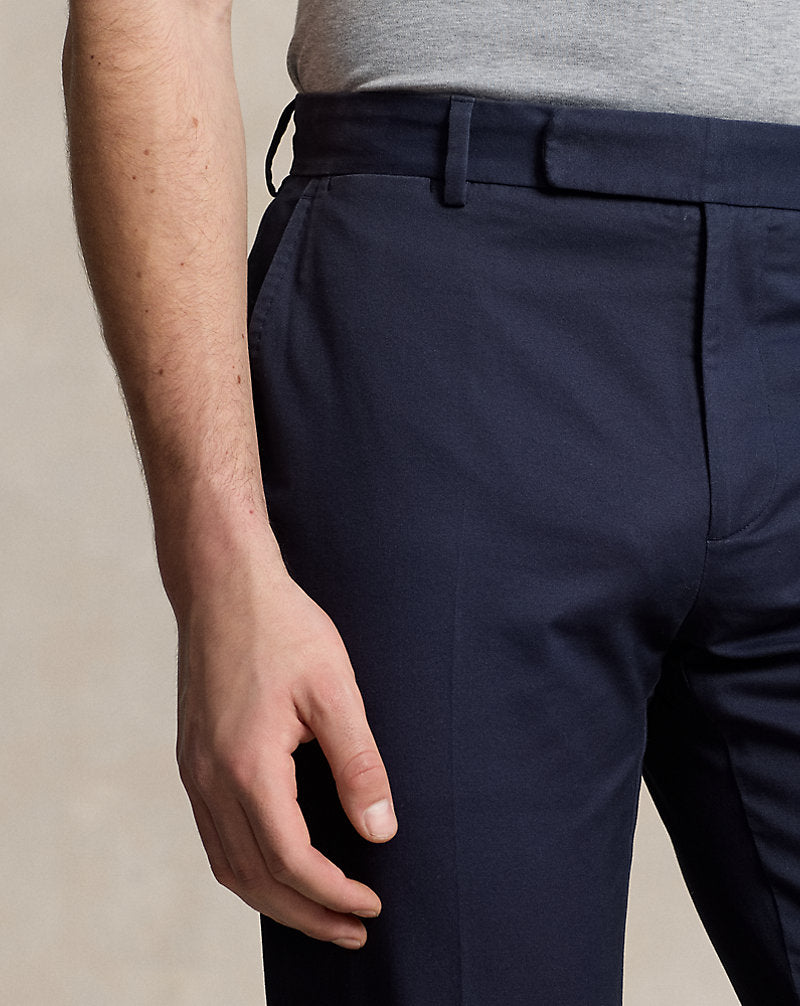 Calça de terno chino elástica