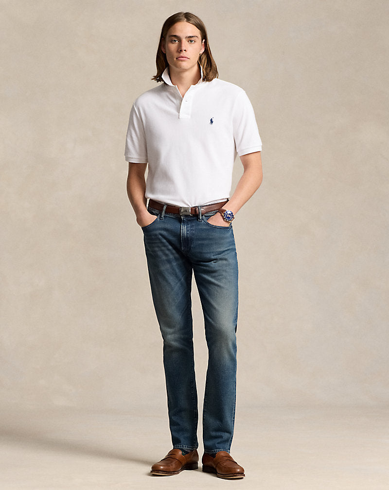 A icônica camisa polo de malha