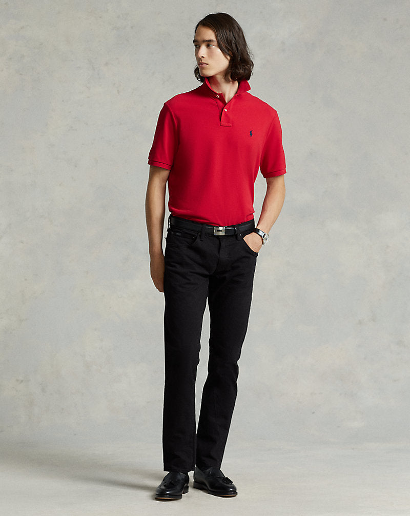 Slim Fit Mesh Polo Shirt