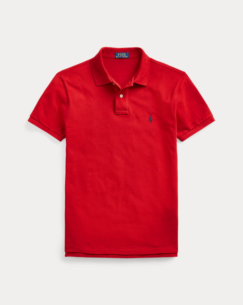 Slim Fit Mesh Polo Shirt