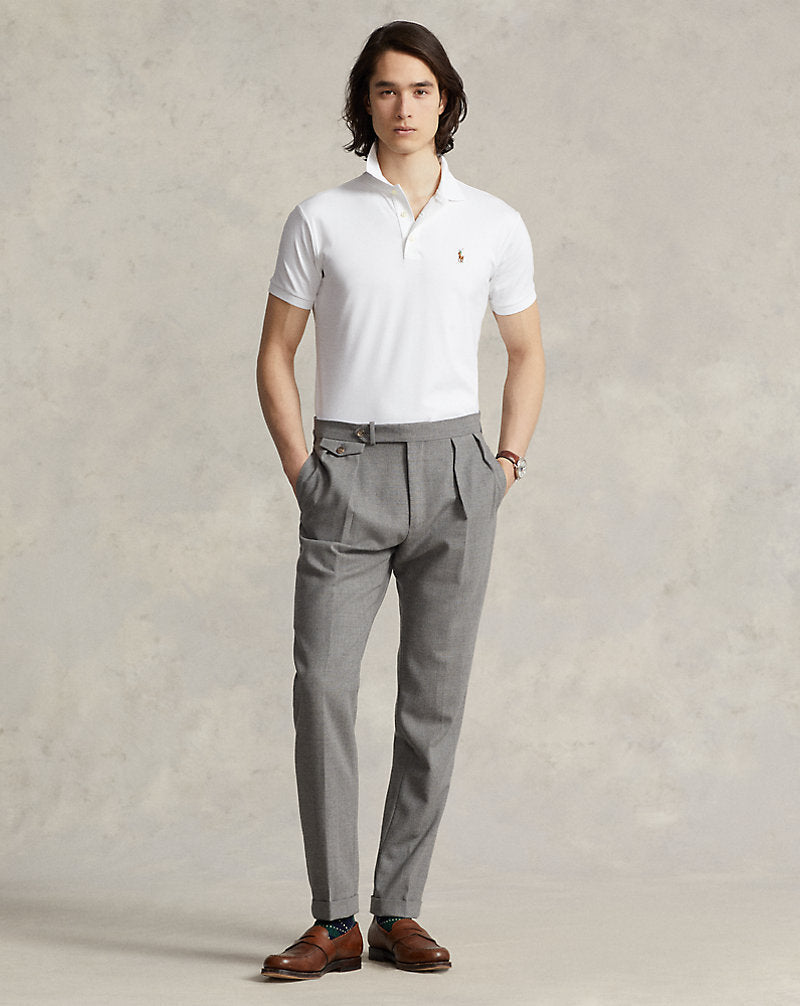 Camisa polo slim fit e toque suave