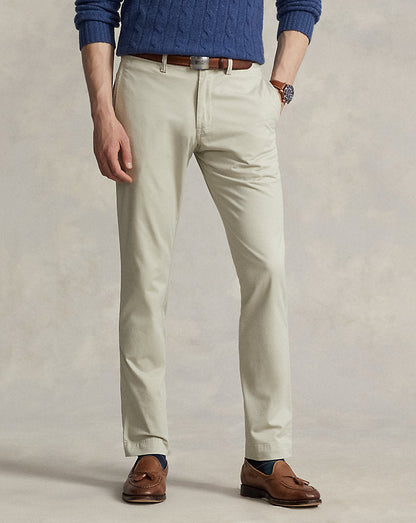 Calça de sarja elástica slim fit