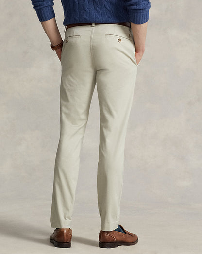 Calça de sarja elástica slim fit