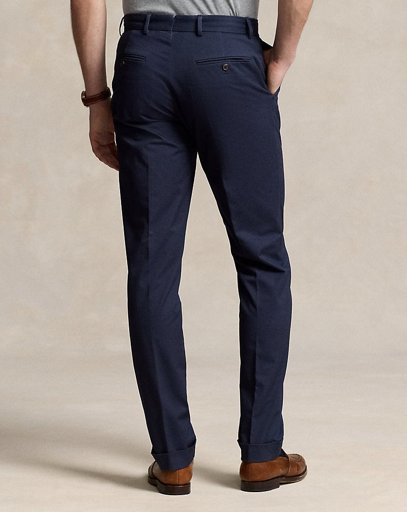 Calça de terno chino elástica