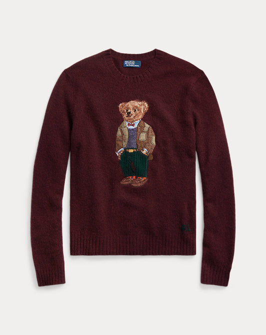 Suéter Polo Bear de lã e cashmere