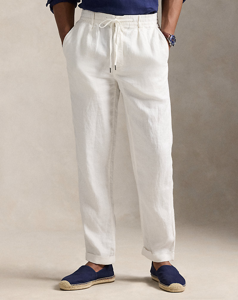 Calça de linho Lateef Slim Tapered Fit