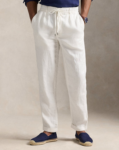 Calça de linho Lateef Slim Tapered Fit