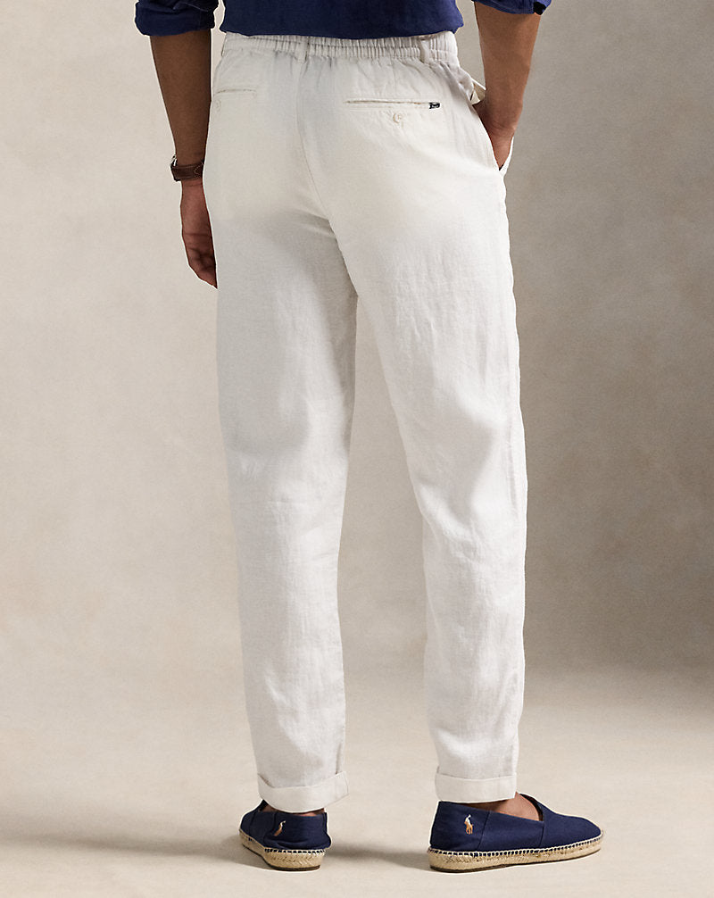 Calça de linho Lateef Slim Tapered Fit
