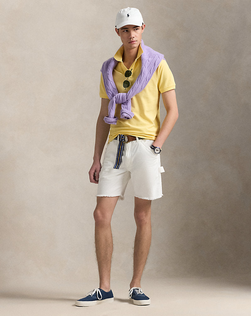 Slim Fit Mesh Polo Shirt