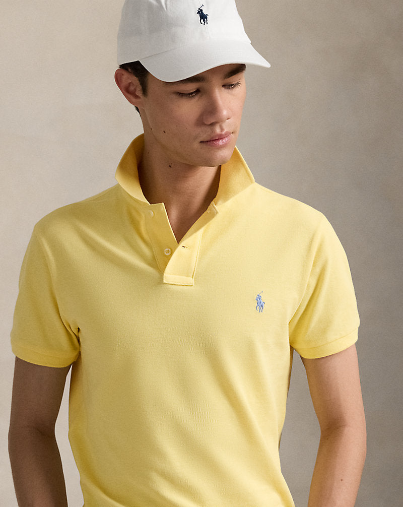 Slim Fit Mesh Polo Shirt