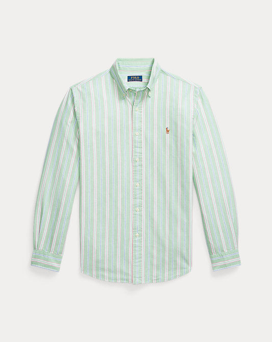 Camisa Oxford listrada com ajuste personalizado
