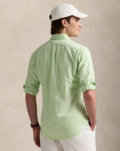 Camisa Oxford personalizada com tingimento mineral