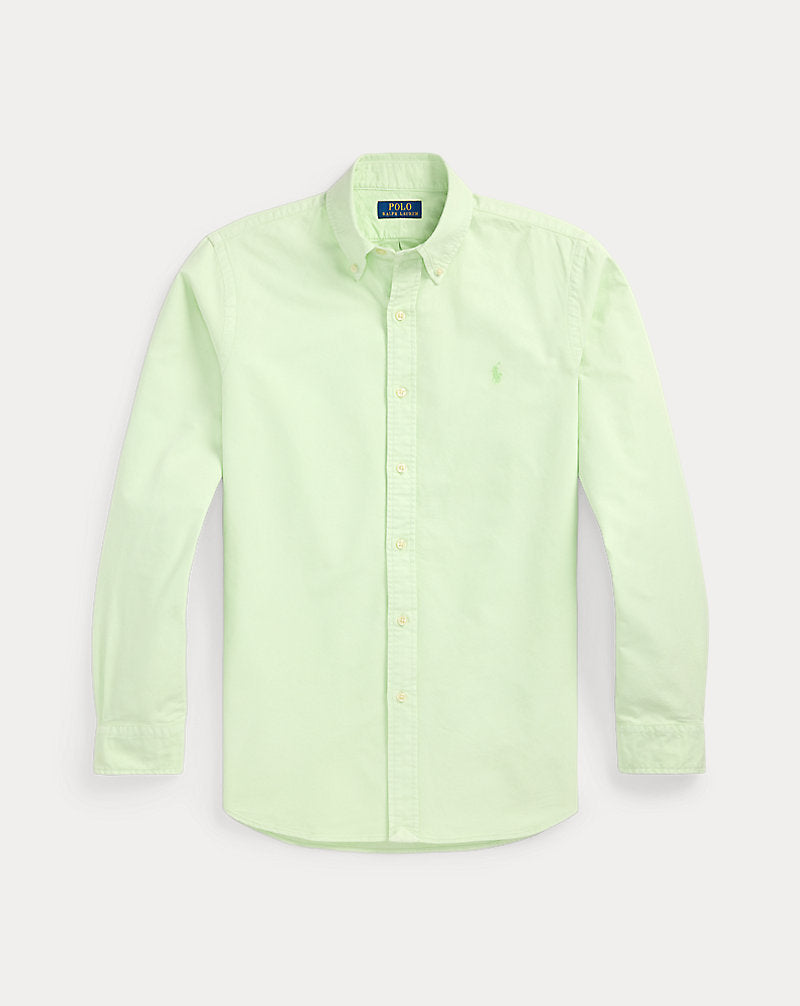 Camisa Oxford personalizada com tingimento mineral