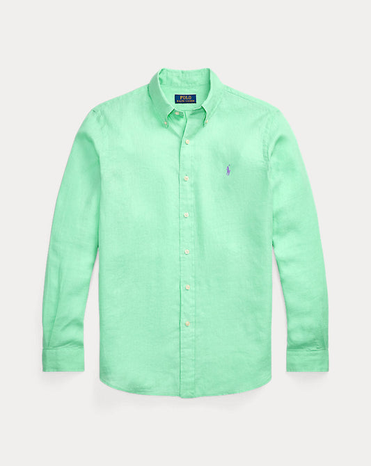 Camisa de linho slim fit