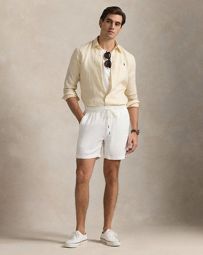 Camisa de linho slim fit