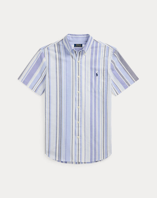 Camisa Oxford listrada com ajuste personalizado