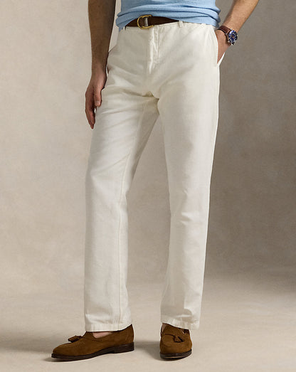 Calça de terno de algodão e linho Slub
